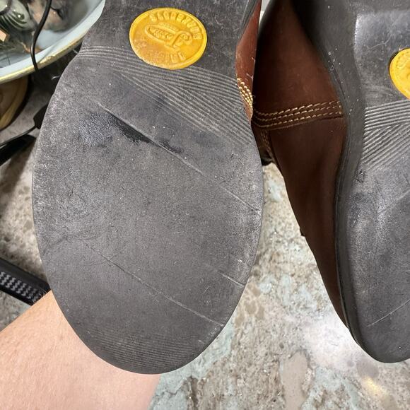 Justin Lace‎ Up Kids Boots 782Y Size 2.5D Brown Leather - Picture 13 of 14